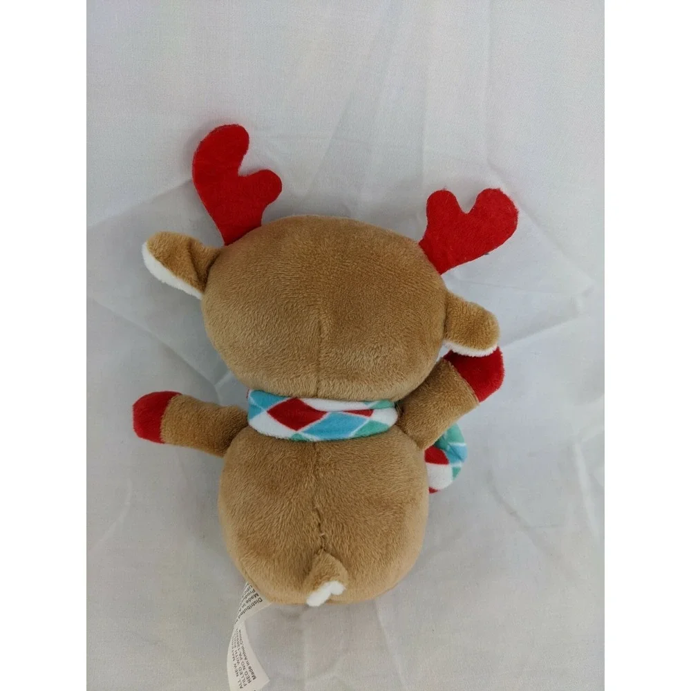 Reindeer Deer Plush 5 Inch‎ Red Antlers Inter-American Products Stuffed Animal